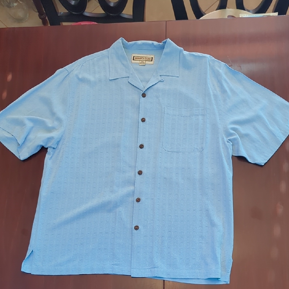 Tommy Bahama Blue Casual Button Down Shirt